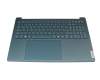 PL5CVXB-GR teclado incl. topcase original Lenovo DE (alemán) azul/azul con retroiluminacion (PureSight Pro)