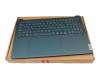 PL5CXVB-NOD teclado incl. topcase original Lenovo ND (nórdico) azul/azul con retroiluminacion