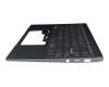 PN066681 teclado incl. topcase original MSI DE (alemán) gris/canaso con retroiluminacion