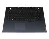 PO5CYXBG teclado incl. topcase original Lenovo DE (alemán) negro/azul con retroiluminacion