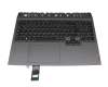 PO5CYXRGBG teclado incl. topcase original Lenovo DE (alemán) negro/canaso con retroiluminacion