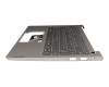 PR2UB-GE teclado incl. topcase original Lenovo DE (alemán) gris/canaso con retroiluminacion