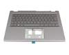 QV03P_A10EWL teclado incl. topcase original Acer DE (alemán) gris/canaso con retroiluminacion