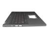 QV03P_A40EWL teclado incl. topcase original Acer DE (alemán) plateado/plateado con retroiluminacion