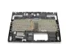 S1N3EDE204SA0 teclado incl. topcase original MSI DE (alemán) negro/negro con retroiluminacion Multicolor