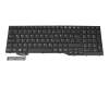 S26391-F2111-B221 teclado original Fujitsu DE (alemán) negro/negro