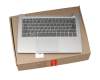 SG-92710-2DA teclado incl. topcase original LiteOn DE (alemán) gris/plateado con retroiluminacion (fingerprint)