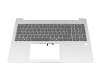SG-B7310-2DA teclado incl. topcase original HP DE (alemán) gris/plateado con retroiluminacion