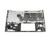 SG-B7310-2DA teclado incl. topcase original HP DE (alemán) gris/plateado con retroiluminacion