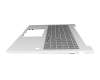 SG-B7310-2DA teclado incl. topcase original HP DE (alemán) gris/plateado con retroiluminacion
