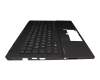 SJP46G3ETATP40 teclado incl. topcase original HP DE (alemán) negro/negro con retroiluminacion (Mica Silver Aluminium)