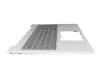SN1C64B10 teclado incl. topcase original HP DE (alemán) gris/plateado con retroiluminacion