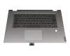 SN20M61690 teclado incl. topcase original Lenovo DE (alemán) gris/plateado con retroiluminacion