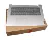 SN20M62767 teclado incl. topcase original Lenovo DE (alemán) gris/plateado (Fingerprint)