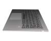 SN20N05613 teclado incl. topcase original Lenovo DE (alemán) gris/plateado con retroiluminacion