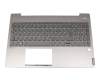 SN20P24159 teclado incl. topcase original Lenovo DE (alemán) gris/plateado con retroiluminacion