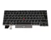SN20P35111 teclado original Lenovo CH (suiza) negro/plateado mate con mouse-stick