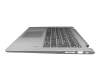 SN20Q40725 teclado incl. topcase original Lenovo CH (suiza) gris/plateado con retroiluminacion