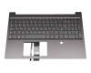 SN20U97874 teclado incl. topcase original Lenovo DE (alemán) gris/canaso con retroiluminacion