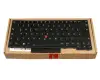 SN20V43843 teclado original Lenovo DE (alemán) negro/negro con retroiluminacion y mouse-stick
