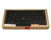 SN20V43987 teclado original Lenovo DE (alemán) negro/negro con retroiluminacion y mouse-stick