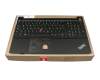 SN20W68912 teclado incl. topcase original Lenovo DE (alemán) negro/negro con retroiluminacion y mouse stick