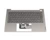 SN20Z37903 teclado incl. topcase original Lenovo DE (alemán) gris/canaso con retroiluminacion