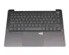 SN21B40903 teclado incl. topcase original Lenovo DE (alemán) gris/canaso con retroiluminacion