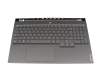 SN21B45044 teclado incl. topcase original Lenovo DE (alemán) gris/canaso con retroiluminacion