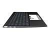 SN5A02B2 teclado incl. topcase original LiteOn DE (alemán) gris oscuro/canaso con retroiluminacion