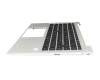 SN9191BL2 teclado incl. topcase original HP DE (alemán) negro/plateado con retroiluminacion