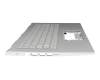 SV03P_A80SWL teclado incl. topcase original Acer DE (alemán) plateado/plateado con retroiluminacion