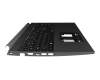 SV05P_A80BWL teclado incl. topcase original Acer CH (suiza) negro/canaso con retroiluminacion