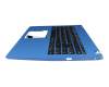 SV05T_A72B1 teclado incl. topcase original Acer DE (alemán) negro/azul