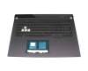 T030A1 Teclado incl. topcase DE (alemán) negro/canaso con retroiluminacion