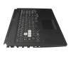 T041A1 Teclado incl. topcase US (Inglés) negro/transparente/canaso con retroiluminacion