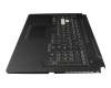 T041A1 Teclado incl. topcase US (Inglés) negro/transparente/canaso con retroiluminacion