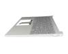 T048H1 Teclado incl. topcase DE (alemán) gris/plateado