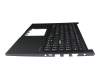 T066A1 Teclado incl. topcase DE (alemán) negro/azul