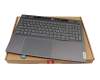 T087L2 Teclado incl. topcase CH (suiza) gris/canaso con retroiluminacion