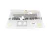 T121CR Teclado incl. topcase US (Inglés) negro/plateado b-stock