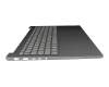T135LR Teclado incl. topcase DE (alemán) gris/canaso con retroiluminacion b-stock
