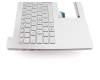T2501V Teclado incl. topcase DE (alemán) plateado/plateado con retroiluminacion (para modelos con HDD)