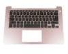 TD5370 Teclado incl. topcase DE (alemán) negro/rosa