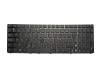 Teclado BE (belga) color negro/chiclet negro brillante original para Asus X77JA