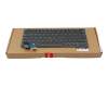 Teclado DE (alemán) color gris/chiclet canosa con retroiluminación y mouse-stick original para Lenovo ThinkPad L13 Yoga Gen 4 (21FR/21FS)