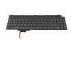 Teclado DE (alemán) color gris/chiclet negro con retroiluminación para Dell Precision 17 (7750)