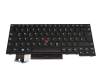 Teclado DE (alemán) color negro/chiclet negro con mouse-stick original para Lenovo ThinkPad P14s Gen 1 (20S4/20S5)