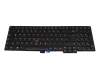 Teclado DE (alemán) color negro/chiclet negro con mouse-stick para Lenovo ThinkPad T550 (20CK/20CJ)