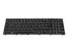 Teclado DE (alemán) color negro/chiclet negro con retroiluminación original para Clevo PC70HS-G